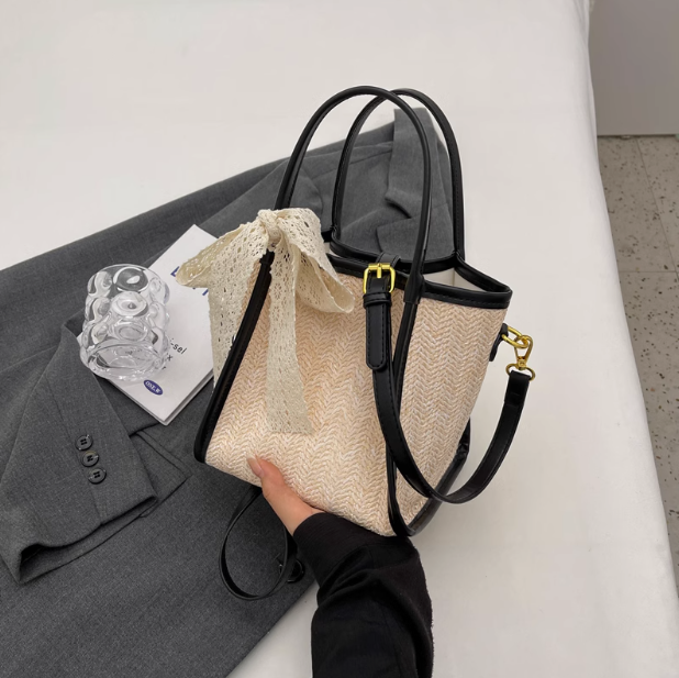 Sac à bandoulière tissé à la main décontracté et polyvalent ED0376