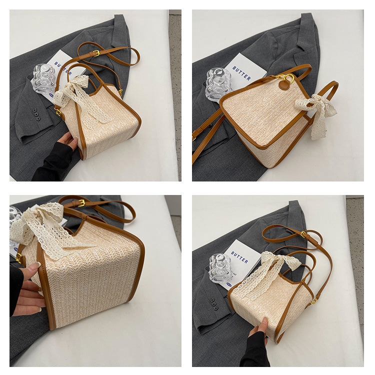 Sac à bandoulière tissé à la main décontracté et polyvalent ED0376