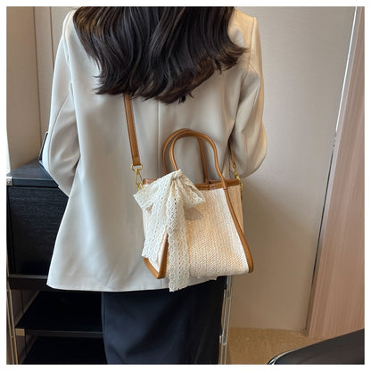 Sac à bandoulière tissé à la main décontracté et polyvalent ED0376