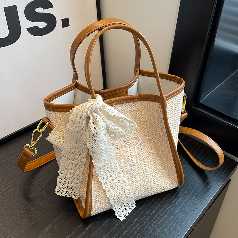 Sac à bandoulière tissé à la main décontracté et polyvalent ED0376