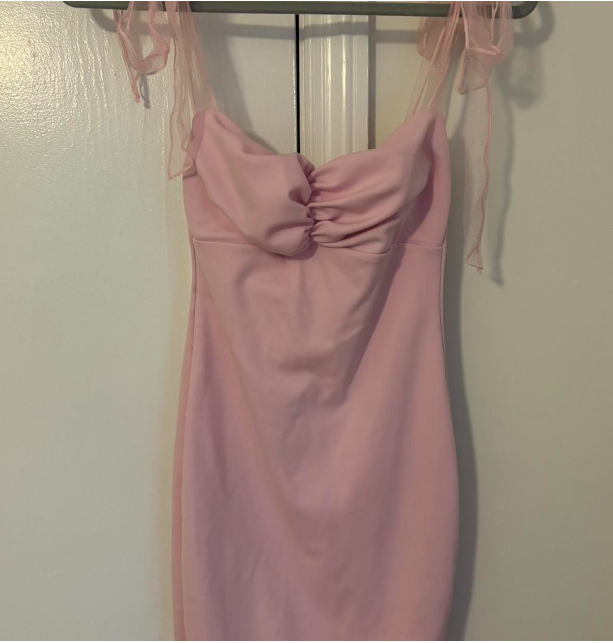 Elegant Strap Bodycon Short Formal Dress Stunning Birthday Dress Pink Homecoming Dress ED03786