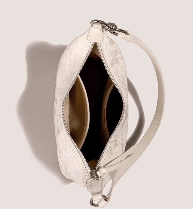 Nouveau sac à bandoulière simple de niche de style chinois en forme de croissant, sac sous le bras ED0381