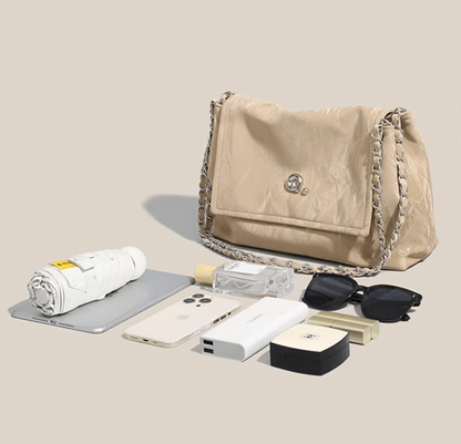 Sac à bandoulière polyvalent de grande capacité avec chaîne ED0382