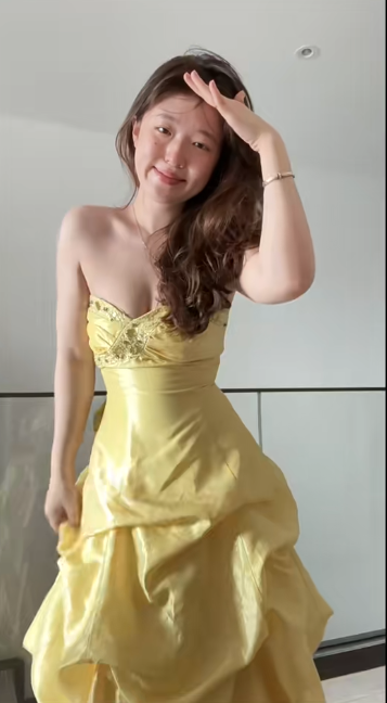 Vintage Ball Gown Sweetheart Neck Taffeta Yellow Quinceanera Dress Sweet 16 Dress  ED03986