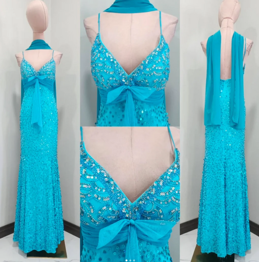 Superbe robe de soirée longue en satin fuchsia, style sirène, sans bretelles, ED02613