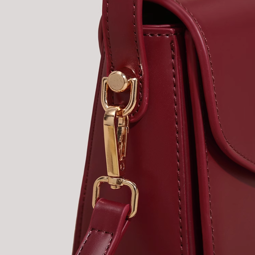 Sac à main rouge niche à bandoulière ED0403