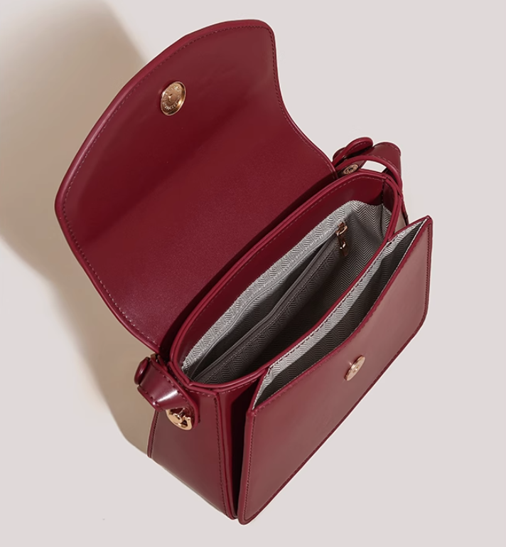 Sac à main rouge niche à bandoulière ED0403