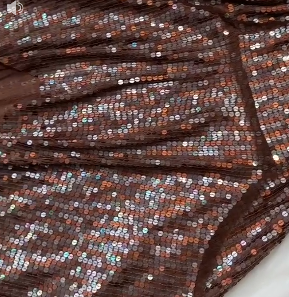 Vintage Y2K A-Line Spaghetti Strap Chiffon Homecoming Dresses, Short Chocolate Beaded Prom Dresses ED04055