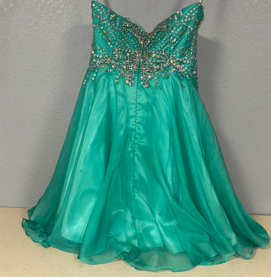 Cute A-Line Sweetheart Neck Short Birthday Dress Tulle Beaded Homecoming Dress ED04091