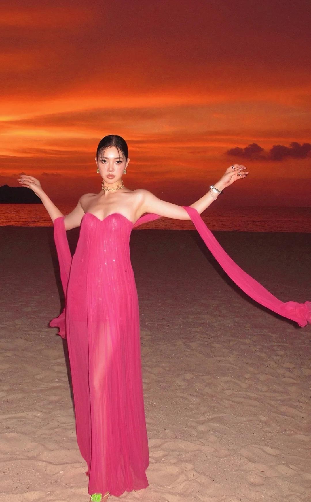Sexy Sheath Strapless Long Prom Dresses Tulle Hot Pink Birthday Dresse EvaFashionDress Sexy Sheath Strapless Long Prom Dresses Tulle Hot Pink Birthday Dresse EvaFashionDress