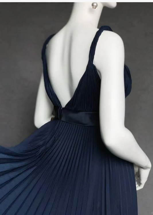 Classic Vneck Sheath Chiffon Short Prom Dresses, Navy Blue Homecoming Dresses ED04251