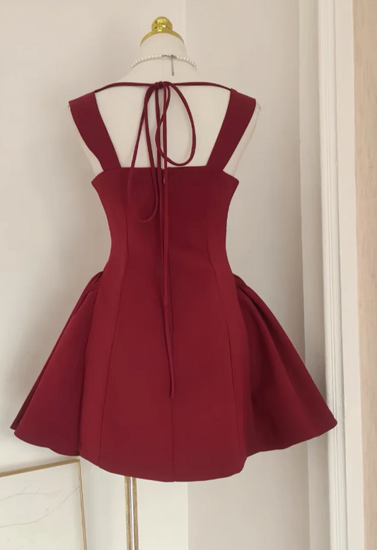 Wunderschönes dunkelolivgrünes herzförmiger Ausschnitt A-Linie Satin Tüll Kurzes Ballkleid Homecoming-Kleid ED02575