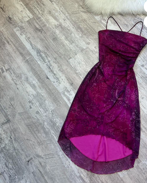 Vintage Sheath Chiffon Short Prom Dresses, Grape Homecoming Dresses, Spaghetti Strap Birthday Dresses ED04303