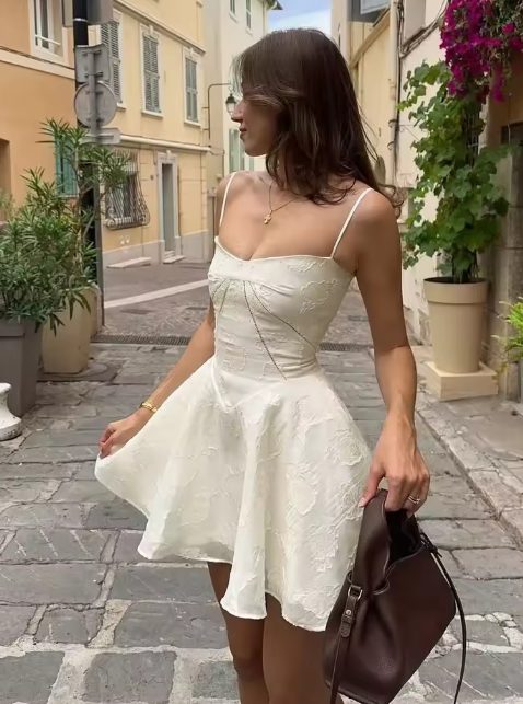 Cute Spaghetti Strap A-Line Homecoming Dresses, Chiffon Sleeveless Short Prom Dresses ED04331