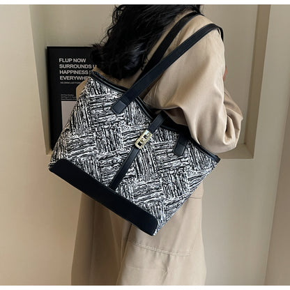 Sac à bandoulière en toile imprimée grande capacité ED0433