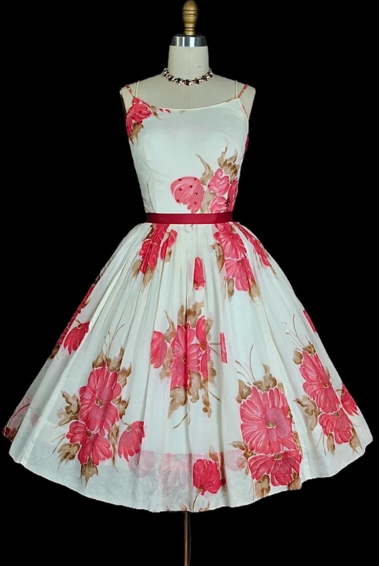 Strapless A-Line Short Prom Dresses Floral Birthday Dresses, Homecoming Dresses ED04345
