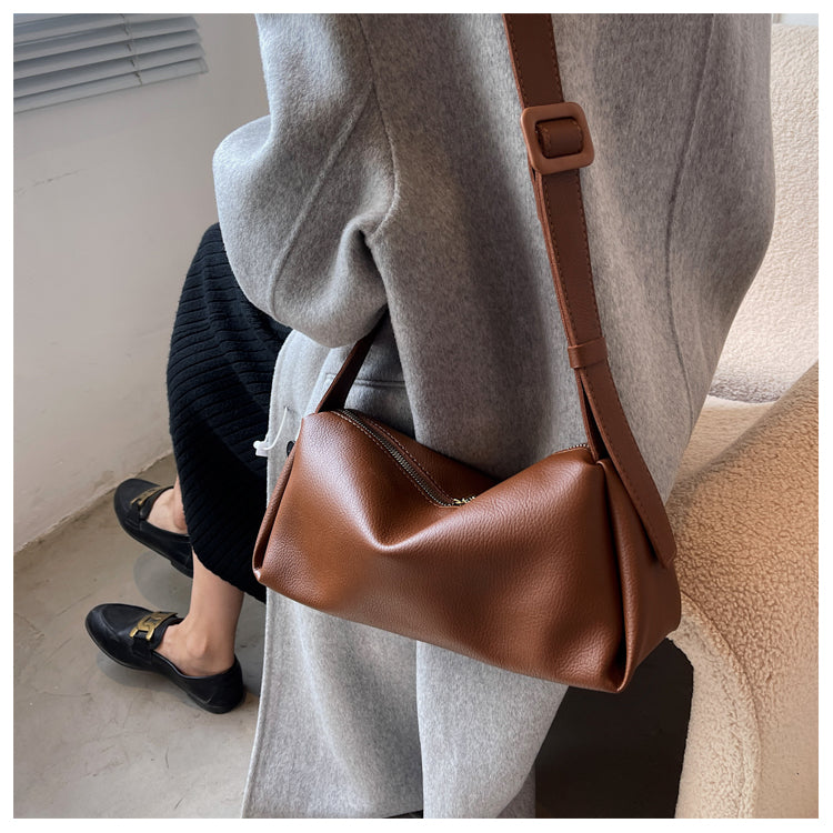 Sac à bandoulière trapézoïdal polyvalent rétro de niche ED0434