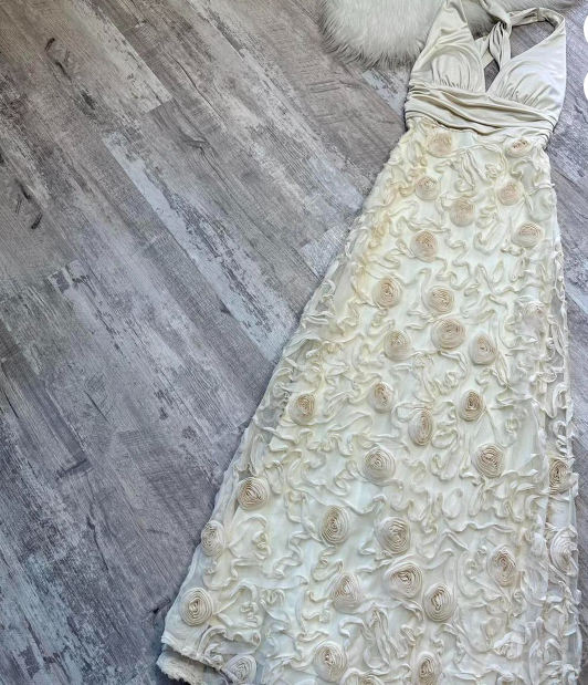Elegant V-neck Sheath Tulle Applique Long Prom Dresses, Backless Formal Evening Dresses ED04367