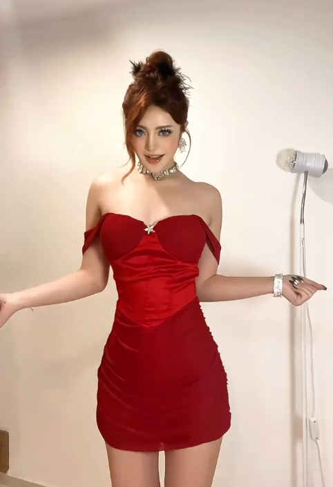 Sexy Off-the-shoulder Bodycon Birthday Dresses Short Chiffon New Year' – EvaFashionDress