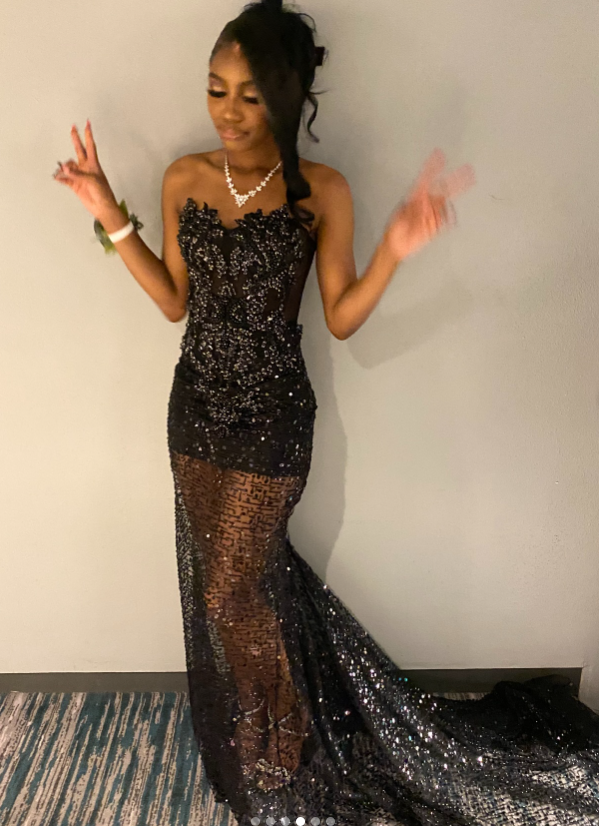 Sexy Strapless Sheath Long Prom Dresses with Appliques Tulle Black Formal Dresses ED04411