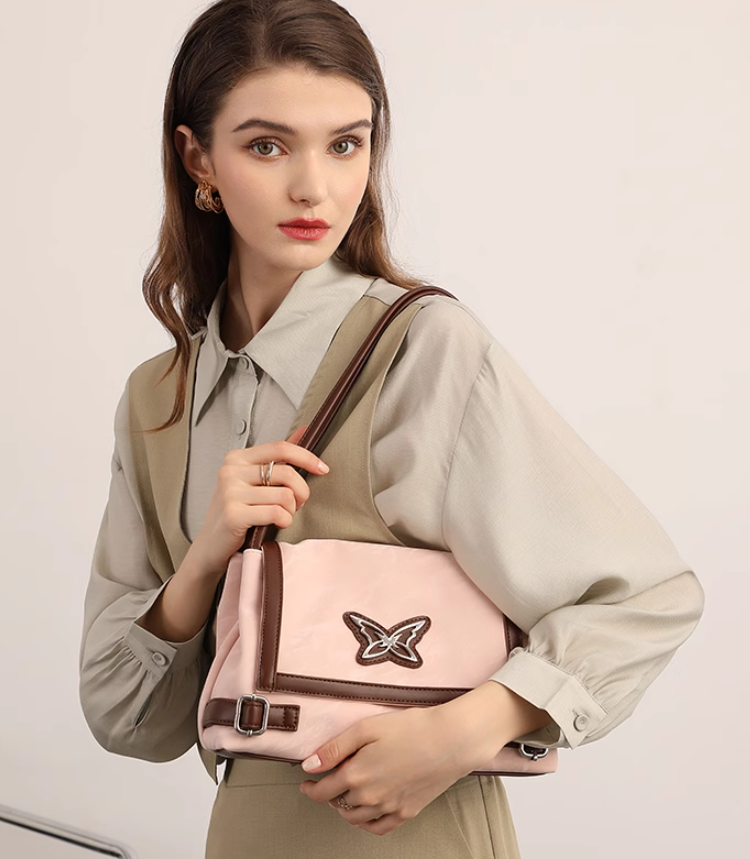 Sac bandoulière papillon style moto rétro américain ED0441