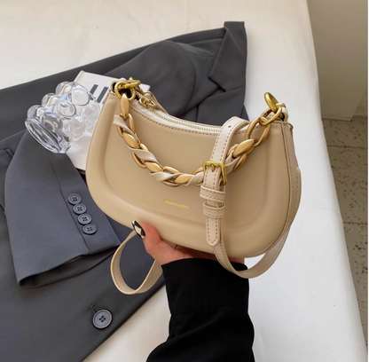 Sac messager rétro polyvalent à bandoulière avec chaîne ED0443