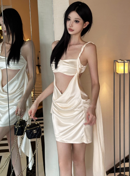 Sexy open-back Birthday Dresses Champagne Hoco Dresses ED04442
