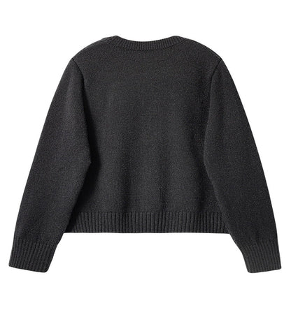 Strickjacke mit Hundestickerei im Lazy-Style ED0451