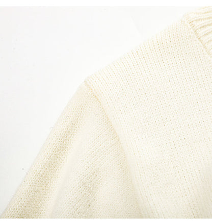 Strickjacke mit Hundestickerei im Lazy-Style ED0451