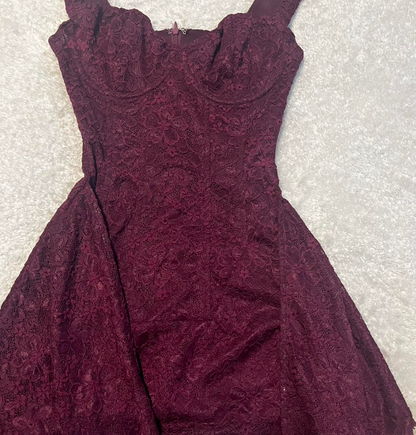 Glam Spaghetti Strap Tight Homecoming Dresses Grape Birthday Dresses Chiffon Short Prom Dresses ED04573