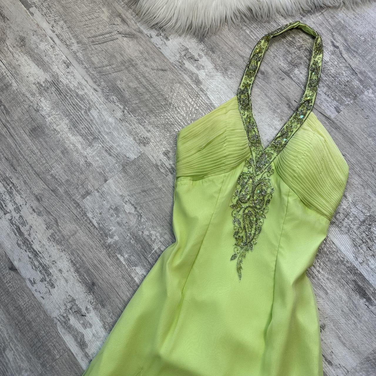 Fairy Halter Sheath Short Prom Dresses, Chiffon Green Homecoming Dresses Birthday Dresses ED04601