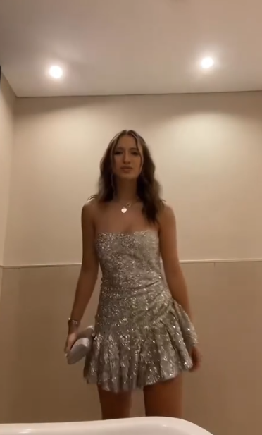 Sparkly Strapless Bodycon Homecoming Dresses Sequined Short Prom Dresses Silver Birthday Dresses ED04618