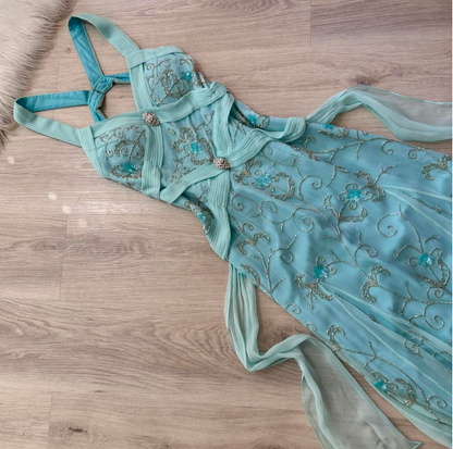 Vintage Strap Ball Gowns Butter Yellow Birthday Dresses Tulle Sweet Short Prom Dresses ED04665