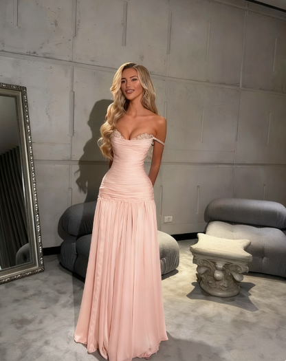 Elegant Spaghetti Strap A-Line Tiffany Blue Long Prom Dresses Chiffon Sleeveless Formal Dresses Tiffany Blue Evening Dresses ED04821