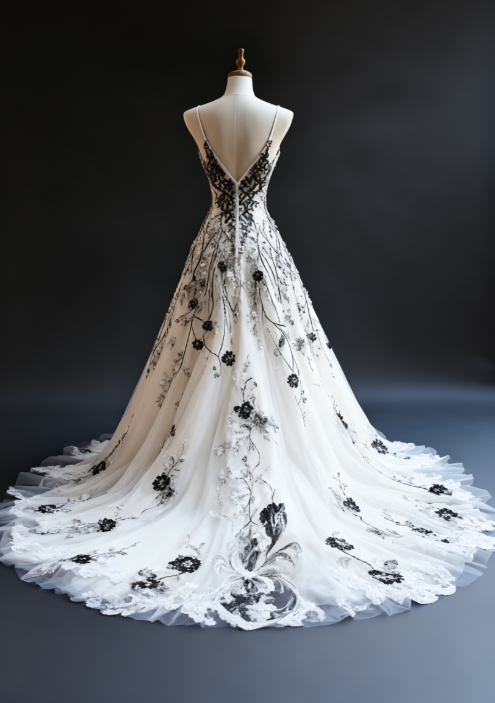 Gorgeous V-neck A-Line Tulle Long Prom Dresses Tulle Beaded Applique White Quinceañera Dresses 2025 Halloween Dress ED04859