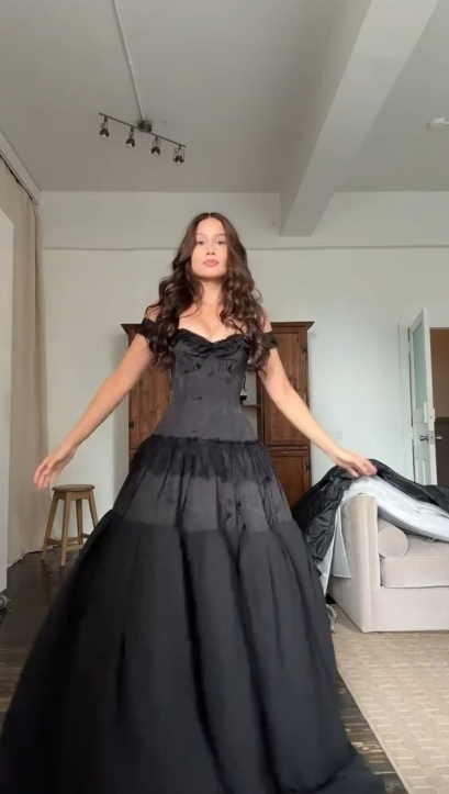 2025 New Halloween Party Dresses Sexy Off-the-shoulder A-Line Black Long Evening Dresses Black Formal Dresses ED04880
