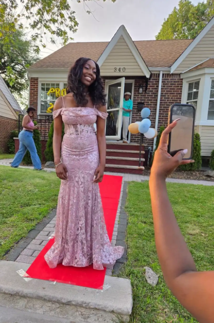 Gorgeous Spaghetti Strap Mermaid Pink Long Prom Dresses Tulle Applique Pink Long Birthday Dresses ED04954
