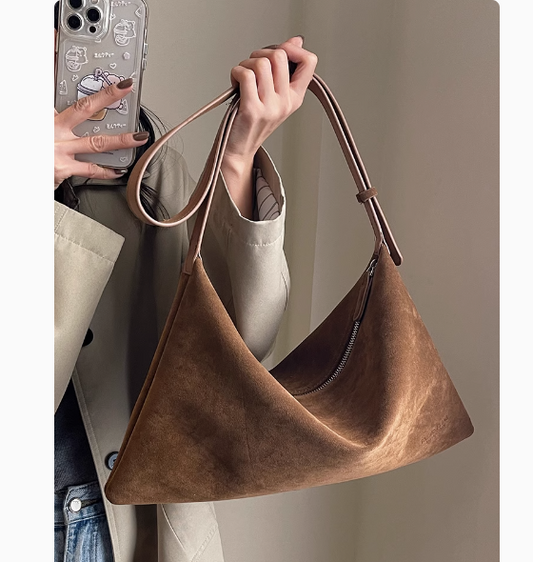 Sac bandoulière vintage en peau de cerf ED0498
