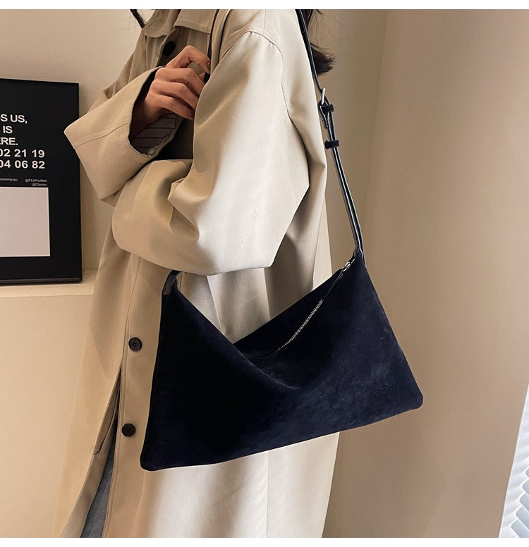 Sac bandoulière vintage en peau de cerf ED0498