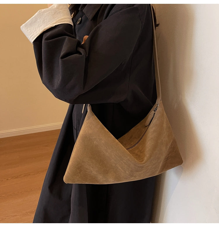 Sac bandoulière vintage en peau de cerf ED0498