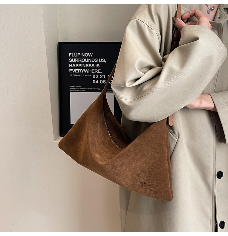 Sac bandoulière vintage en peau de cerf ED0498