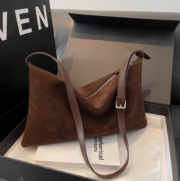 Sac bandoulière vintage en peau de cerf ED0498
