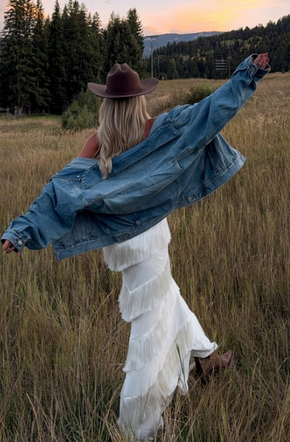 Fashion Strapless Sheath Long Prom Dresses Chiffon Tassel White Birthday Dresses ED05005