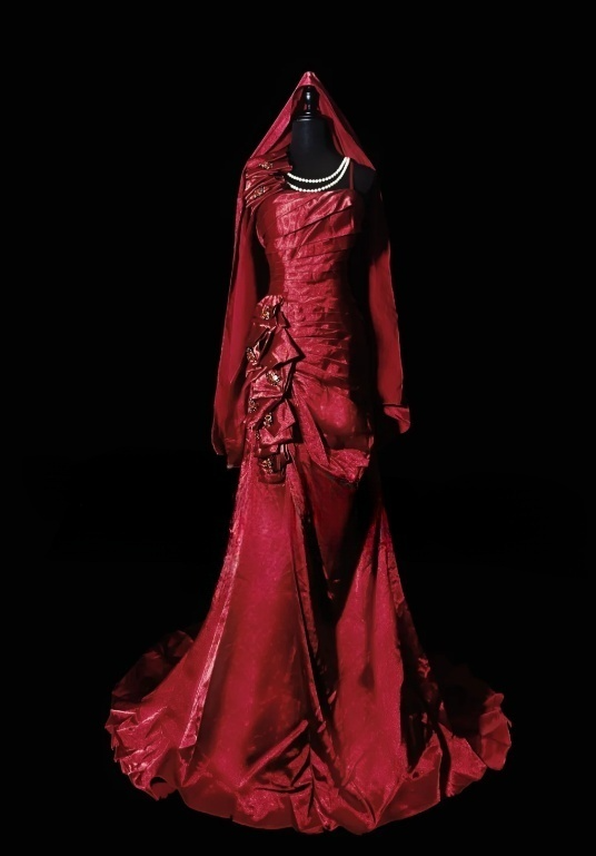 Vintage Spaghetti Strap Sheath Burgundy Long Prom Dresses Satin Burgundy Evening Dresses ED05020