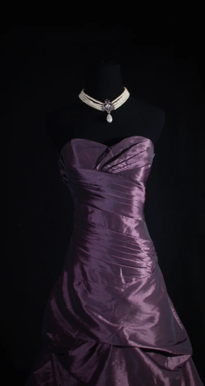 Gorgeous Sweetheart Neck A-Line Purple Long Prom Dresses Taffeta Sleeveless Purple Quinceanera Dresses Sweet 16 Dress ED05056