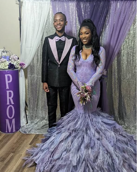 Robes d'anniversaire élégantes bleu dégradé, col en V, paillettes, mousseline, fourreau, robes de bal, robes de soirée ED04456