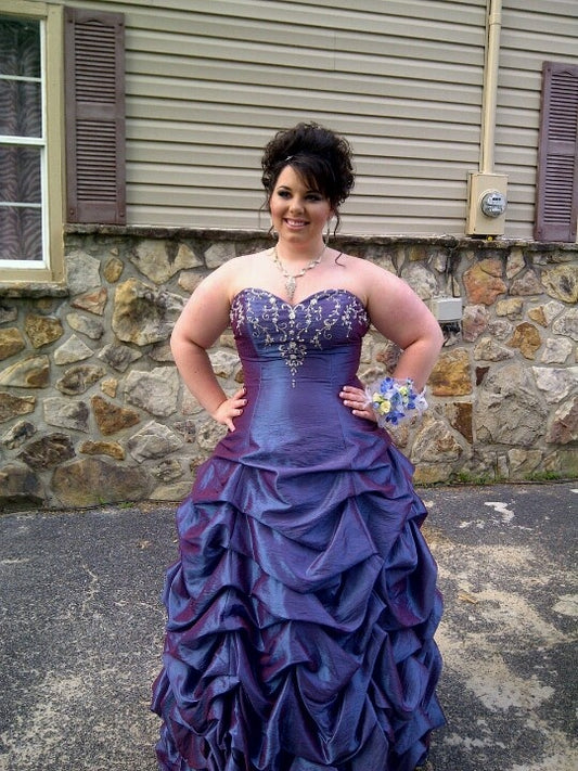 Robes d'anniversaire élégantes bleu dégradé, col en V, paillettes, mousseline, fourreau, robes de bal, robes de soirée ED04456