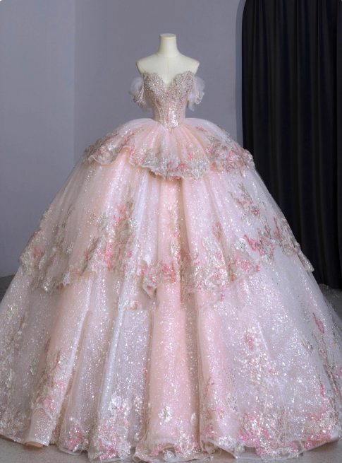 Robes d'anniversaire élégantes bleu dégradé, col en V, paillettes, mousseline, fourreau, robes de bal, robes de soirée ED04456