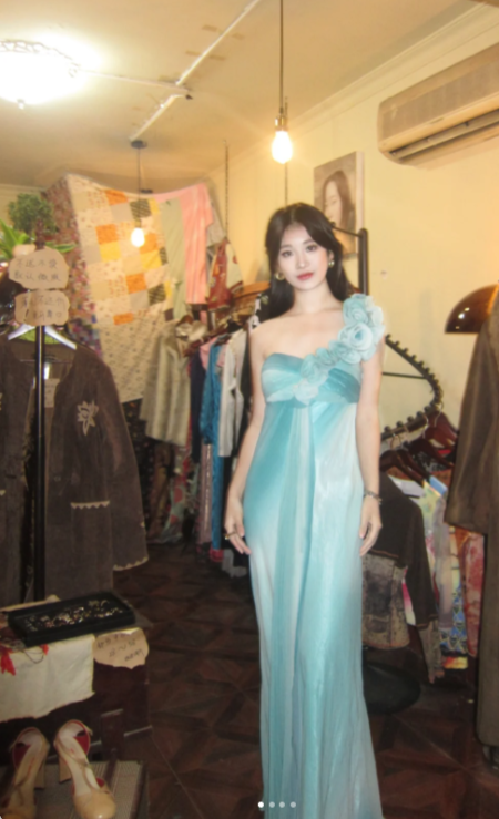 Glam One-shoulder Sheath Long Prom Dresses Chiffon Pleated Sleeveless Wedding Guest Dresses ED05177