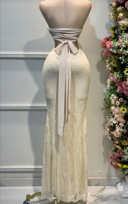 Elegant Apricot Long Prom Dresses Halter Sheath Sleeveless Evening Gowns Chiffon Formal Dresses ED05272